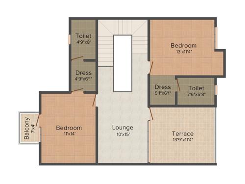 Unique Samanvay Latanagar (3BHK+3T (1,944 sq ft) 1944 sq ft)