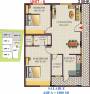Floor Plan (2BHK+2T (1,080 sq ft) 1080 sq ft) GK Shelters SLV Garden Floor Plan (2BHK+2T (1,080 sq ft) 1080 sq ft)