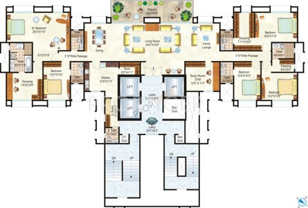 5000 Sq Ft 5 Bhk Floor Plan Image Hiranandani Developers