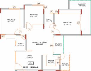 Isha Misty Green (3BHK+3T (1,625 sq ft) 1625 sq ft) Isha Misty Green (3BHK+3T (1,625 sq ft) 1625 sq ft)