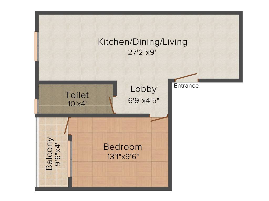 Multicon Sigma (1BHK+1T (720 sq ft) 720 sq ft)