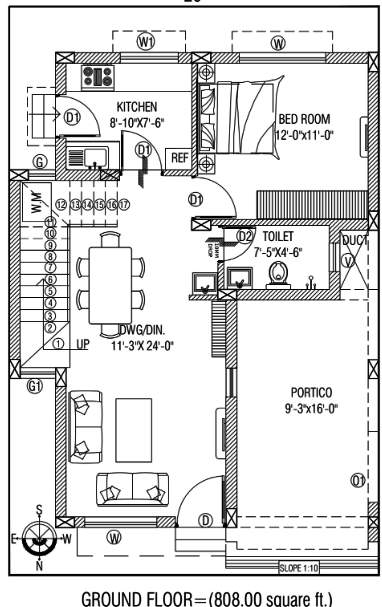 panda gatikrushna green villa Floor Plan Ground Floor Plan