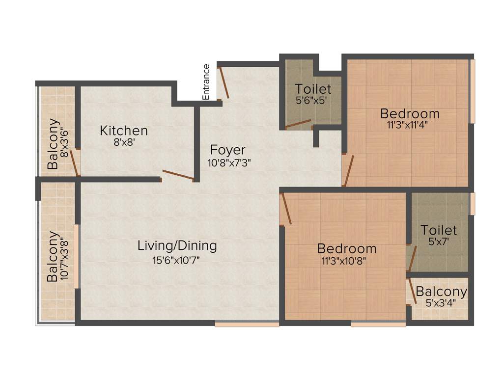 Reddy Elite (2BHK+2T (1,000 sq ft) 1000 sq ft)