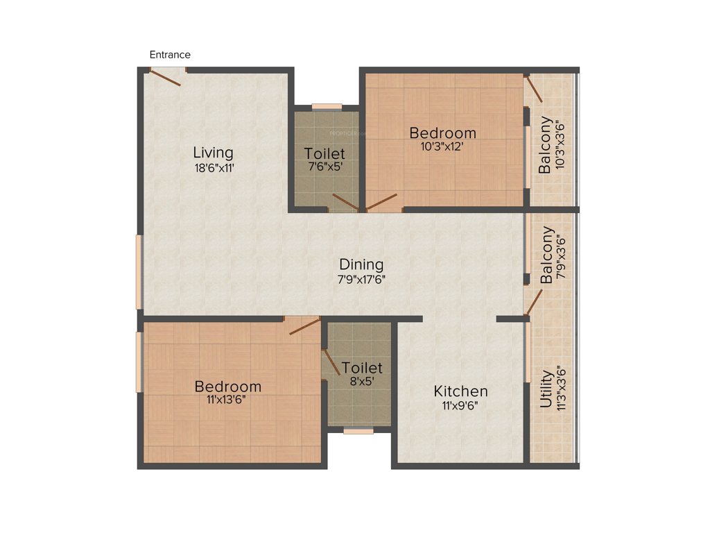 Bhagwan Embassy (2BHK+2T (1,245 sq ft) 1245 sq ft)