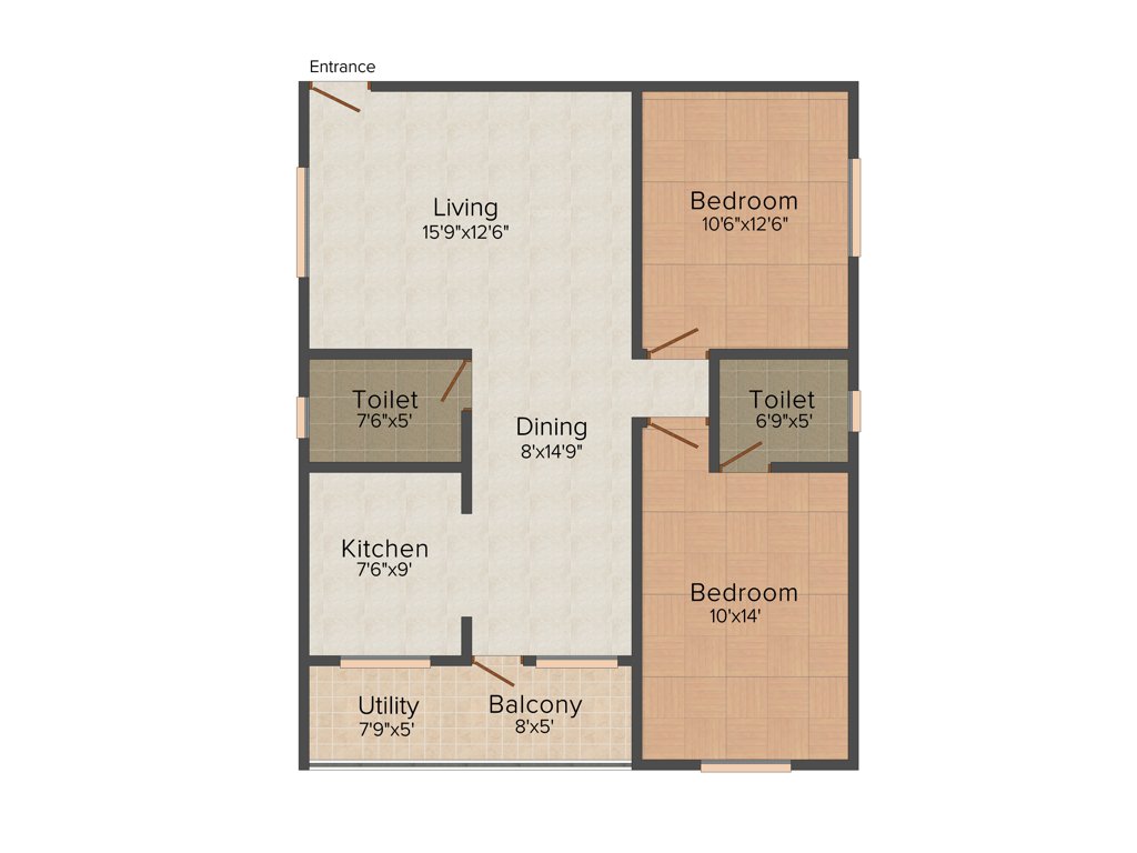 Bhagwan Embassy (2BHK+2T (1,125 sq ft) 1125 sq ft)