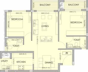 Zaffars Dewberries (2BHK+2T (1,080 sq ft) 1080 sq ft) Zaffars Dewberries (2BHK+2T (1,080 sq ft) 1080 sq ft)