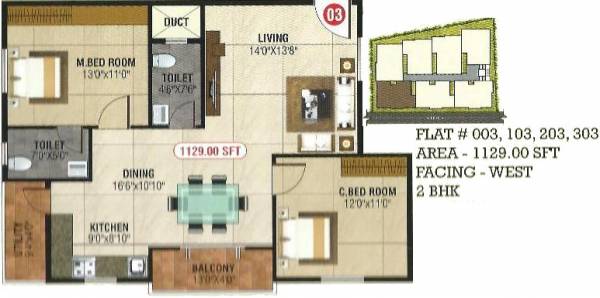 Saranya Silver Stone (2BHK+2T (1,129 sq ft) 1129 sq ft) Saranya Silver Stone (2BHK+2T (1,129 sq ft) 1129 sq ft)