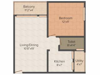 CMRS Moonstone (1BHK+1T (708 sq ft) 708 sq ft) CMRS Moonstone (1BHK+1T (708 sq ft) 708 sq ft)