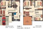Coral Avior (3BHK+3T (1,365 sq ft) + Study Room 1365 sq ft)