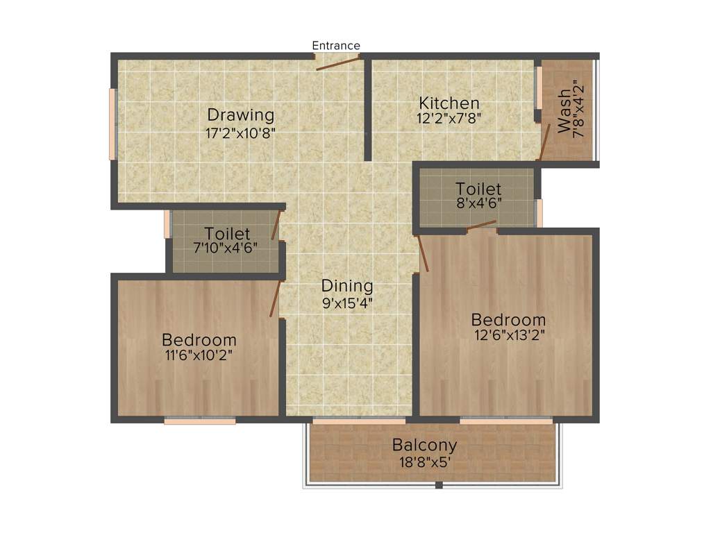 Hilife Magnifique (2BHK+2T (1,250 sq ft) 1250 sq ft)