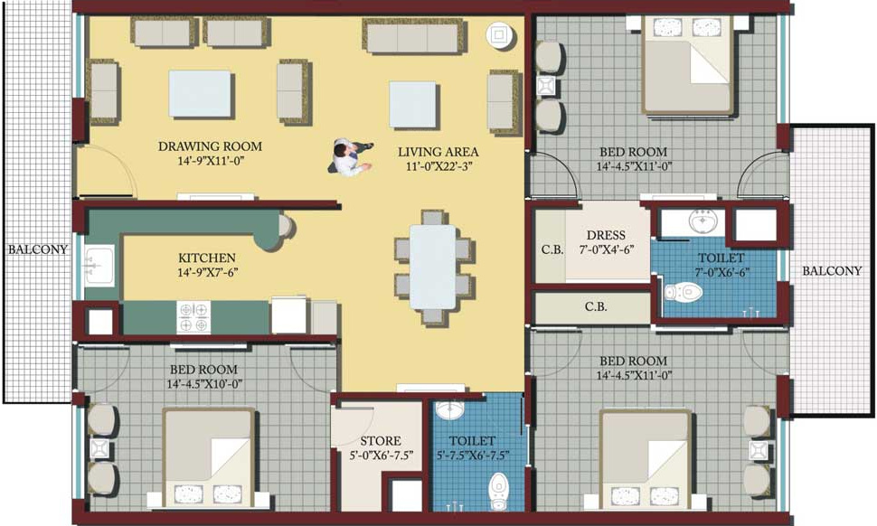 Galaxy Palm Height (3BHK+2T (1,850 sq ft) 1850 sq ft) Galaxy Palm Height (3BHK+2T (1,850 sq ft) 1850 sq ft)