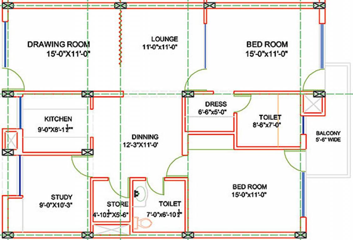 Galaxy Orchid Towers (3BHK+3T (1,850 sq ft) 1850 sq ft)