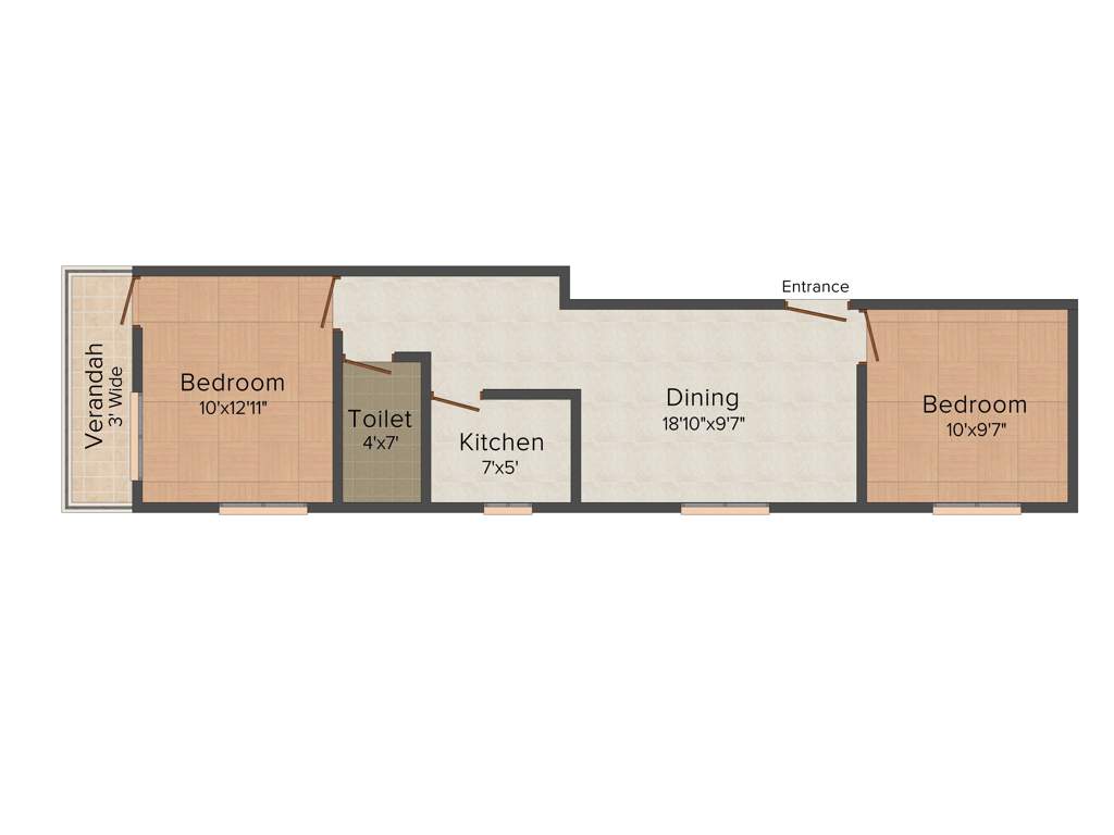 Parivar Rejoice (2BHK+1T (762 sq ft) 762 sq ft)