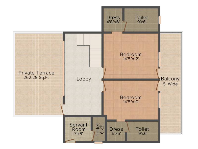 Golden Empire State (3BHK+3T (3,060 sq ft) 3060 sq ft)