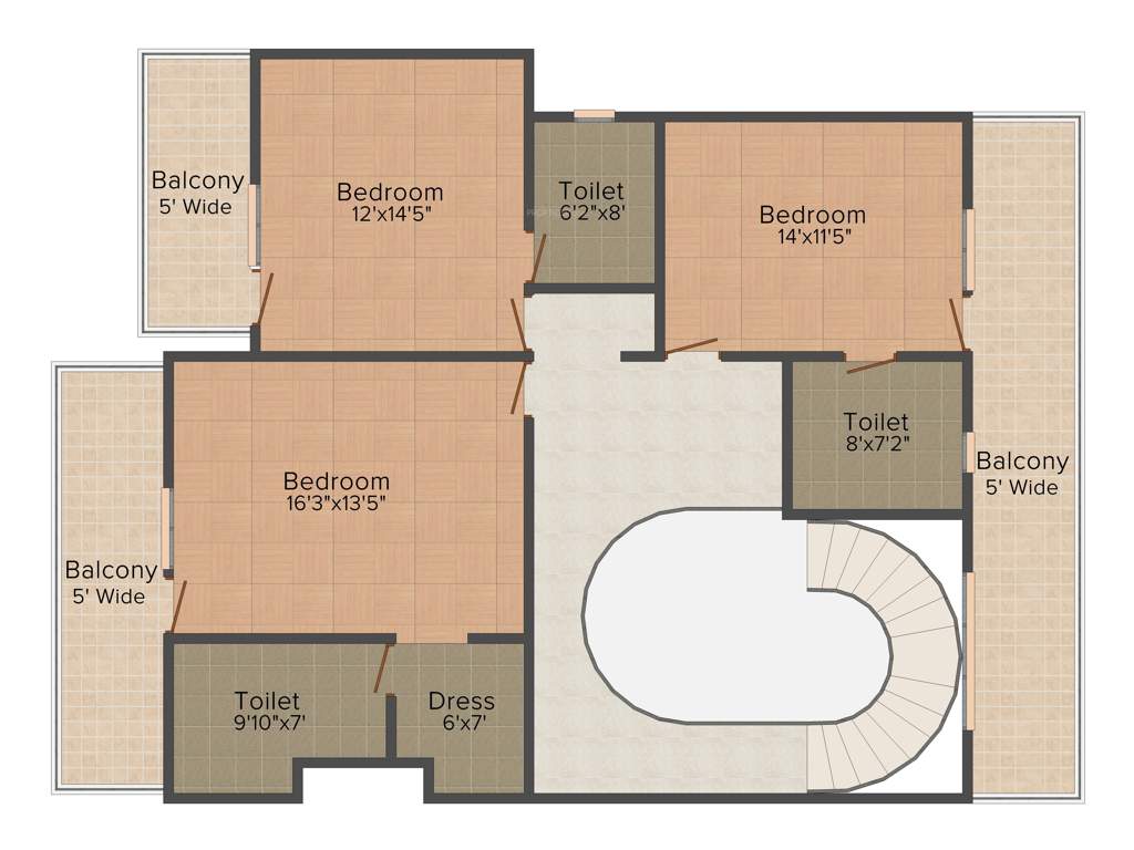 Golden Empire State (4BHK+4T (3,860 sq ft) 3860 sq ft)