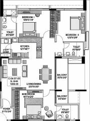 Adroit Artistica (3BHK+3T (1,859 sq ft) 1859 sq ft) Adroit Artistica (3BHK+3T (1,859 sq ft) 1859 sq ft)