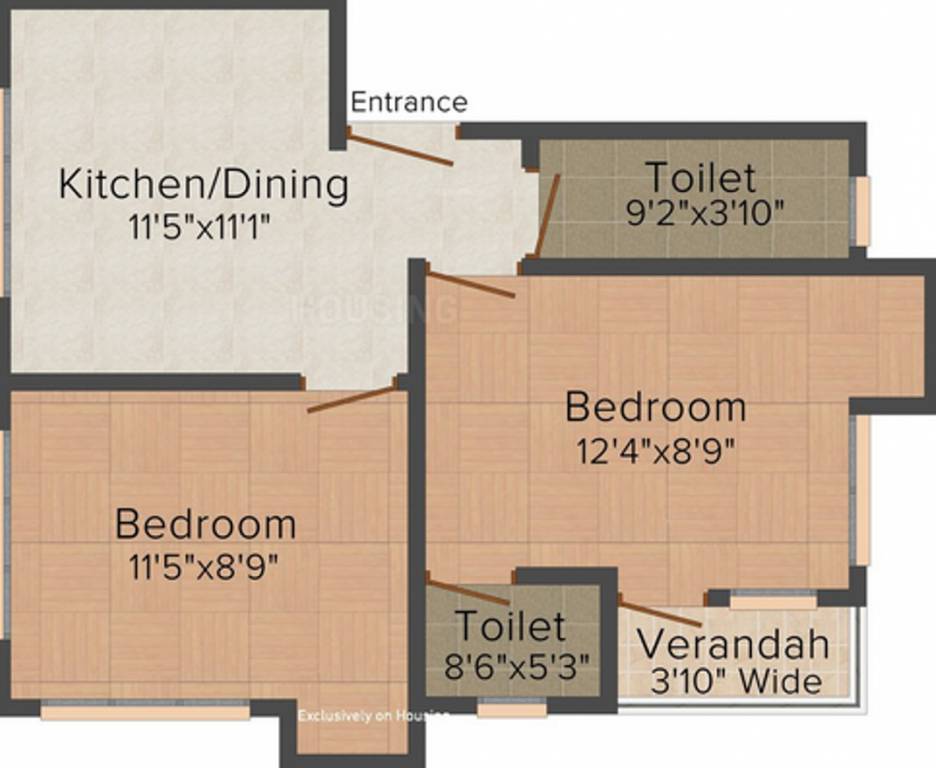 SC Construction 11 Nafar Chandra Das Road (2BHK+2T (600 sq ft) 600 sq ft)