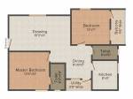 Myspace Akshaya (2BHK+2T (1,130 sq ft) 1130 sq ft)
