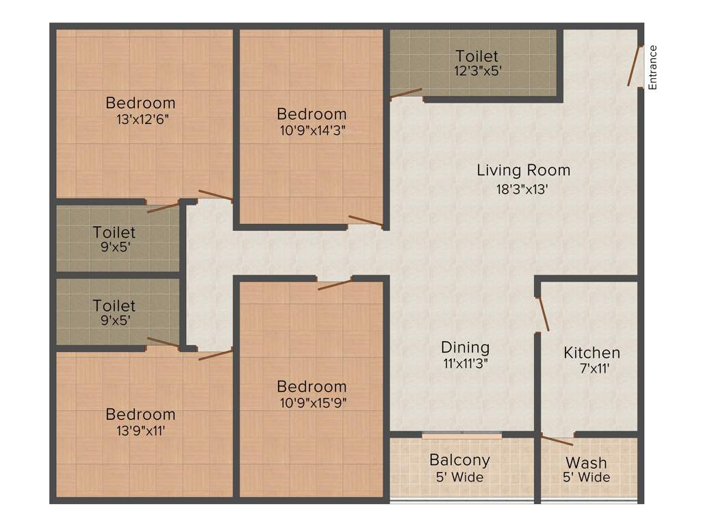 Natural Sarvapriya Residency (4BHK+4T (2,138 sq ft) 2138 sq ft)