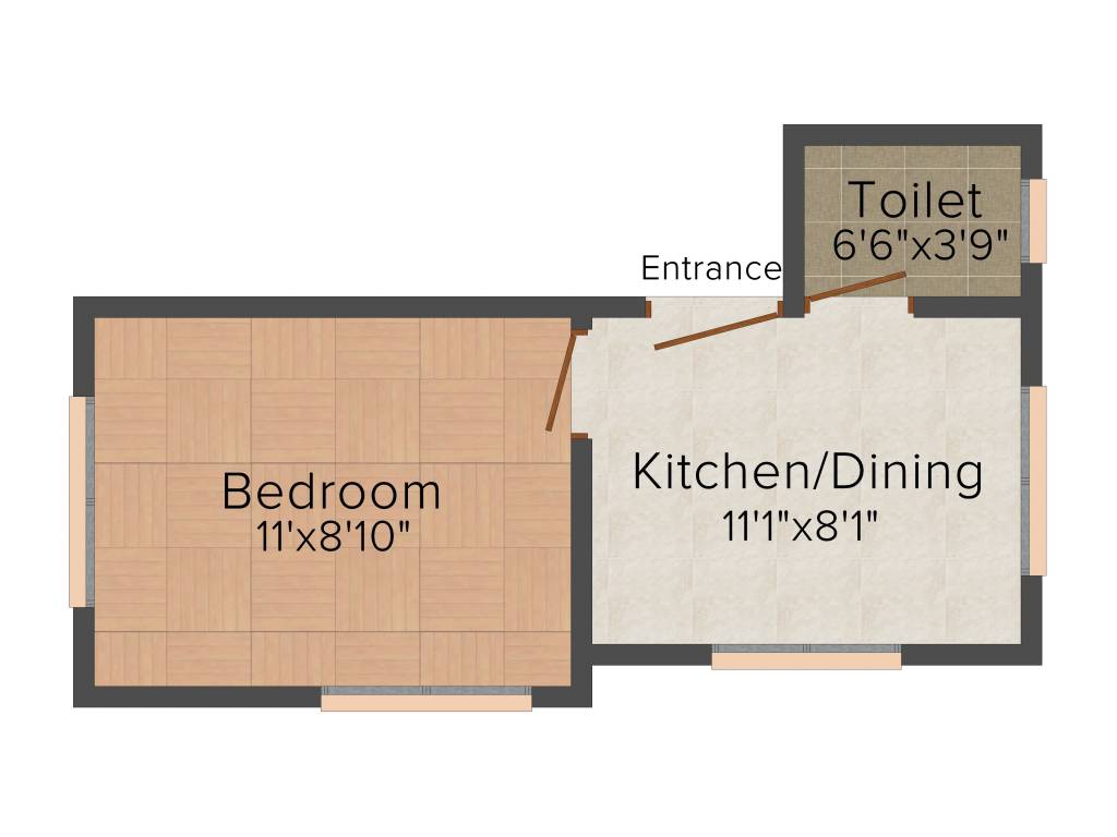Tranquil Tranquil Regency (1BHK+1T (357 sq ft) 357 sq ft)