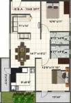 SV Pleasanta (2BHK+2T (1,040 sq ft) 1040 sq ft)
