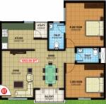 S2 Zinnia (2BHK+2T (1,053 sq ft) 1053 sq ft)