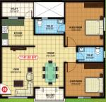 S2 Zinnia (2BHK+2T (1,141 sq ft) 1141 sq ft)