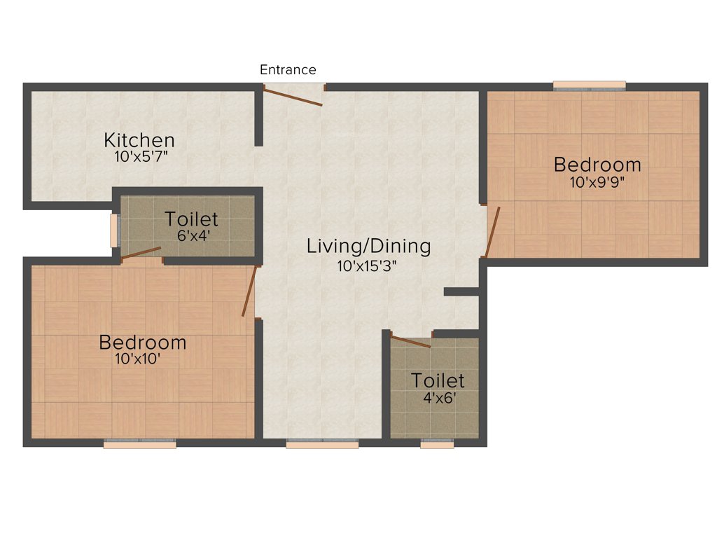 ASR Sneham Homes (2BHK+2T (675 sq ft) 675 sq ft)