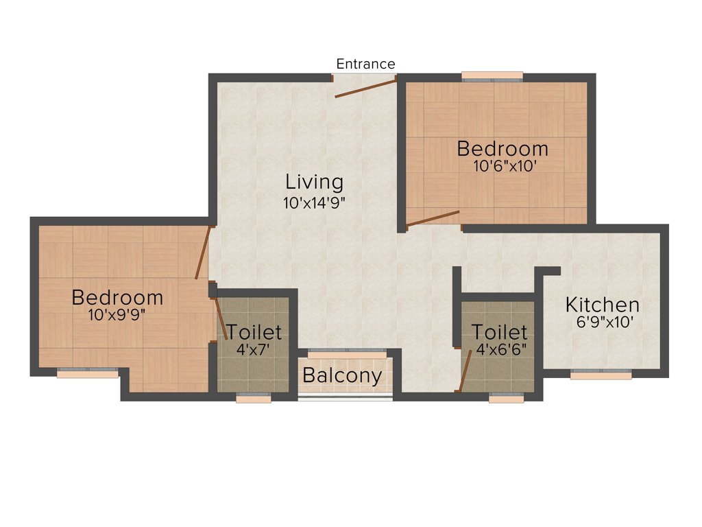 ASR Sneham Homes (2BHK+2T (795 sq ft) 795 sq ft)