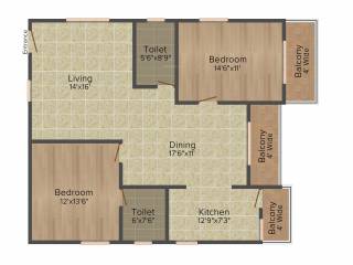 Hemanth Prithvi Stargaze (2BHK+2T (1,396 sq ft) 1396 sq ft) Hemanth Prithvi Stargaze (2BHK+2T (1,396 sq ft) 1396 sq ft)