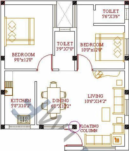 TTM Heritage (2BHK+2T (681 sq ft) 681 sq ft)