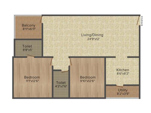 NVS Soma Enclave (2BHK+2T (1,136 sq ft) 1136 sq ft) NVS Soma Enclave (2BHK+2T (1,136 sq ft) 1136 sq ft)