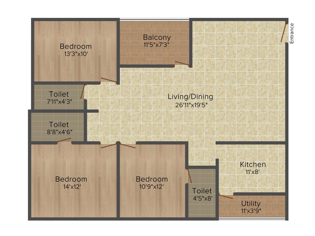 NVS Soma Enclave (3BHK+3T (1,719 sq ft) 1719 sq ft)