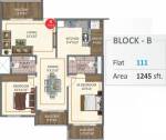 Disha Windsor Gardens (2BHK+2T (1,245 sq ft) 1245 sq ft)