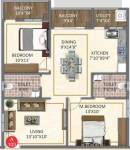 Disha Windsor Gardens (2BHK+2T (1,087 sq ft) 1087 sq ft)