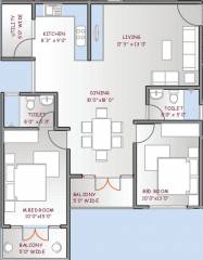 DNA Ariston (2BHK+2T (1,139 sq ft) 1139 sq ft)