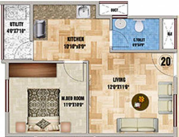 DS Splendid (1BHK+1T (600 sq ft) 600 sq ft) DS Splendid (1BHK+1T (600 sq ft) 600 sq ft)
