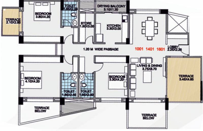 Eisha Ishanya (3BHK+3T (2,227 sq ft) 2227 sq ft)