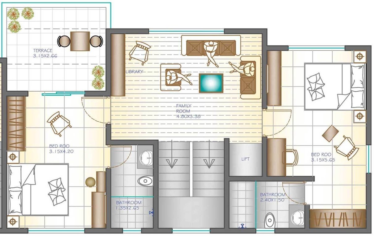 Gaikwad Vaidehi Vivanta (4BHK+4T (4,520 sq ft) Servant Room 4520 sq ft)