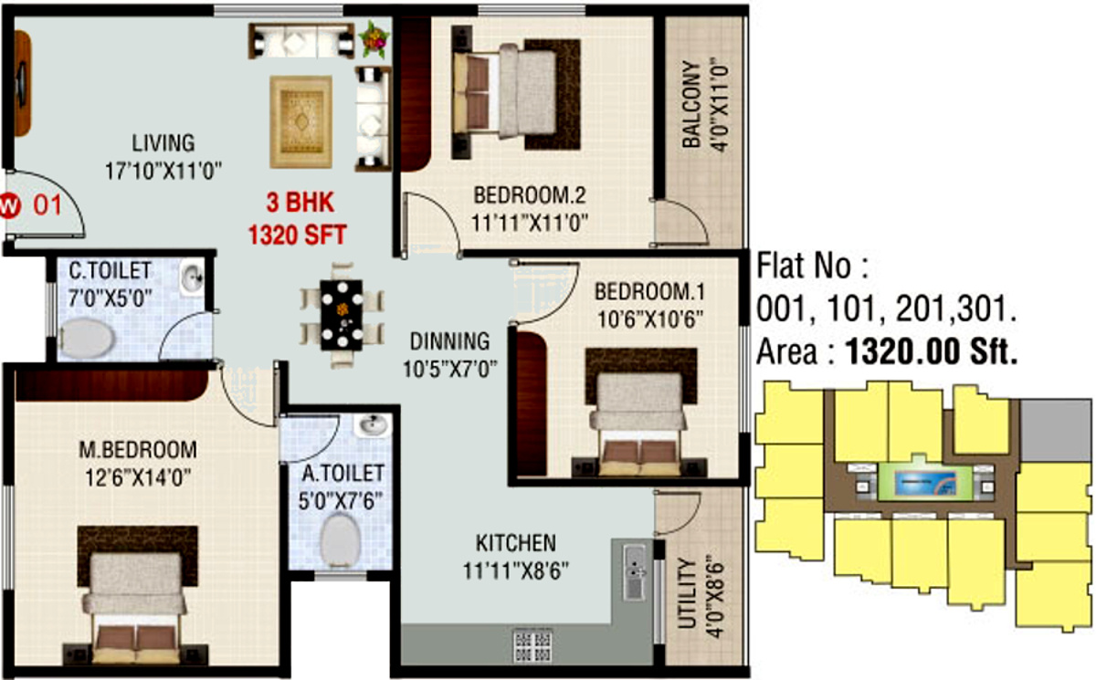 Laxmi Global Meadows (3BHK+2T (1,320 sq ft) 1320 sq ft) Laxmi Global Meadows (3BHK+2T (1,320 sq ft) 1320 sq ft)