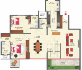 Lower Level Penthouse Plan  raj-etternia-phase-1 Floor Plan Lower Level Penthouse Plan
