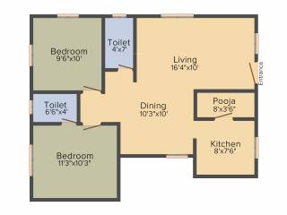 Annai Sai Venkadri (2BHK+2T (925 sq ft) Pooja Room 925 sq ft) Annai Sai Venkadri (2BHK+2T (925 sq ft) Pooja Room 925 sq ft)