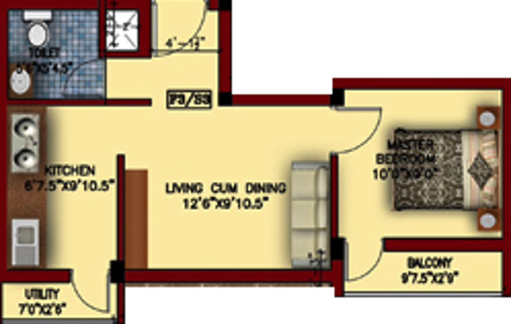 Ram Tulip Garden (1BHK+1T (575 sq ft) 575 sq ft) Ram Tulip Garden (1BHK+1T (575 sq ft) 575 sq ft)