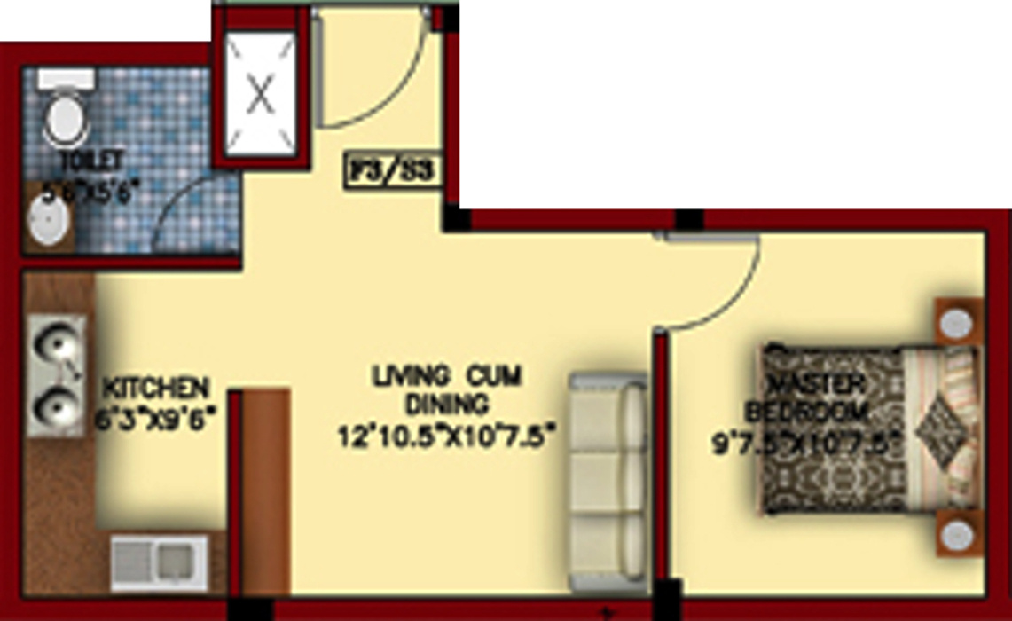 Ram Tulip Garden (1BHK+1T (516 sq ft) 516 sq ft) Ram Tulip Garden (1BHK+1T (516 sq ft) 516 sq ft)