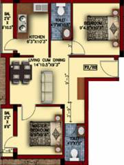 Ram Tulip Garden (2BHK+2T (782 sq ft) 782 sq ft) Ram Tulip Garden (2BHK+2T (782 sq ft) 782 sq ft)