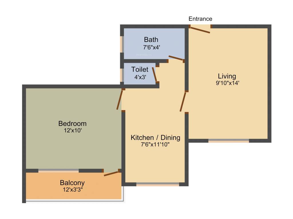 Chhajed Orange Habitat (1BHK+1T (575 sq ft) 575 sq ft)