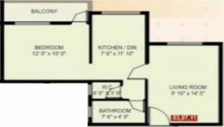 Chhajed Orange Habitat (1BHK+1T (572 sq ft) 572 sq ft)