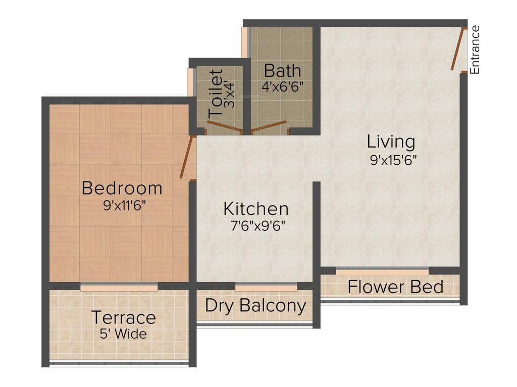 Ameya Homes And Infra Yashwant Vaibhav (1BHK+1T (600 sq ft) 600 sq ft)