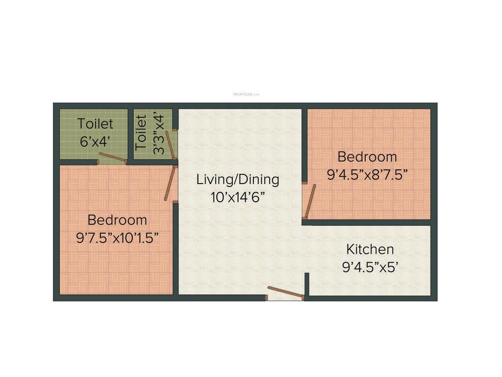 Srishas Kamakshi (2BHK+2T (600 sq ft) 600 sq ft)
