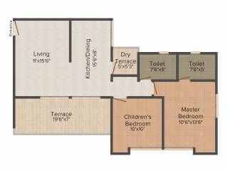 Arihant Suda Suman (2BHK+2T (1,149 sq ft) 1149 sq ft)